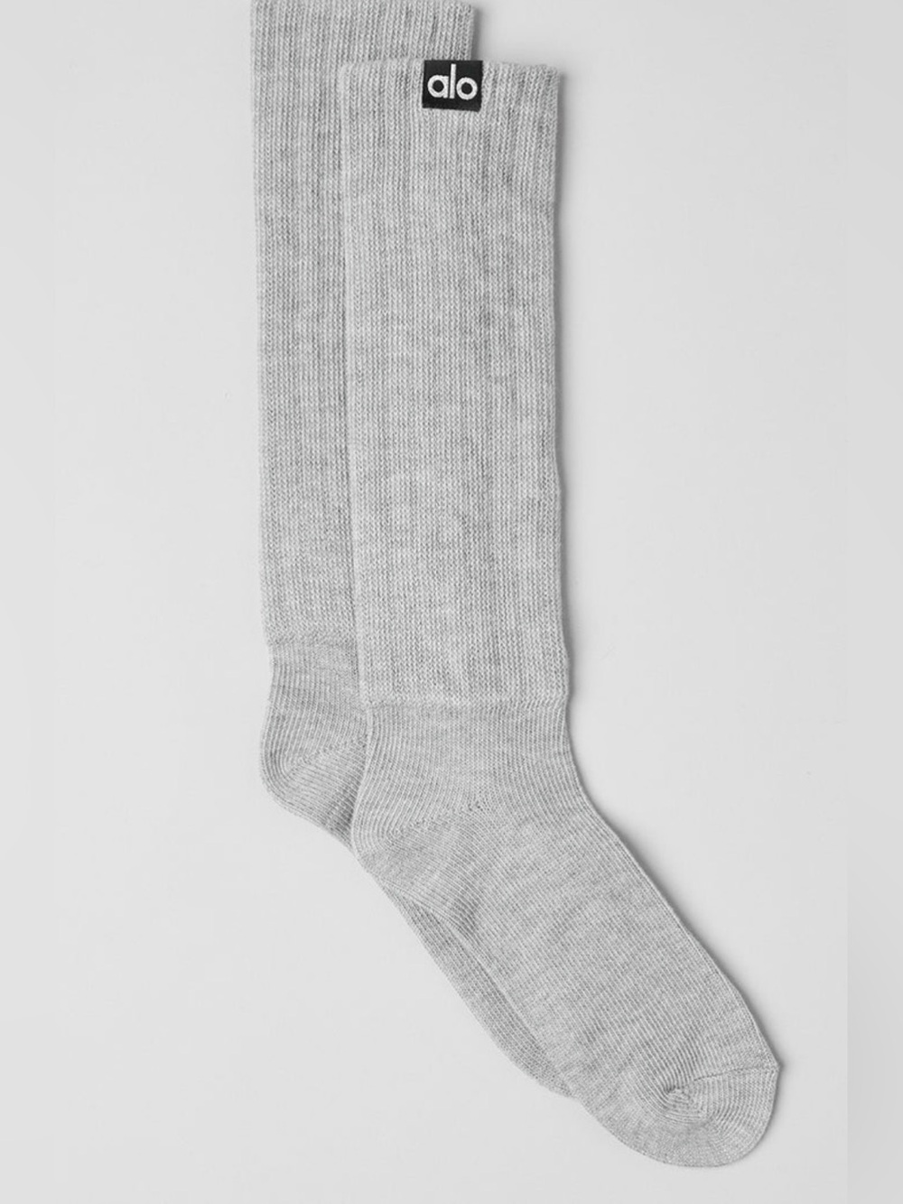 NWT Alo yoga Unisex Scrunch Sock - Heather grey size M women size 8-11.5